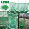 thumbnail image 1 of 4 X Fly Trap Ranch Reusable Catcher Killer Cage Net Pest Bug Catch Hanging Horse, 1 of 6