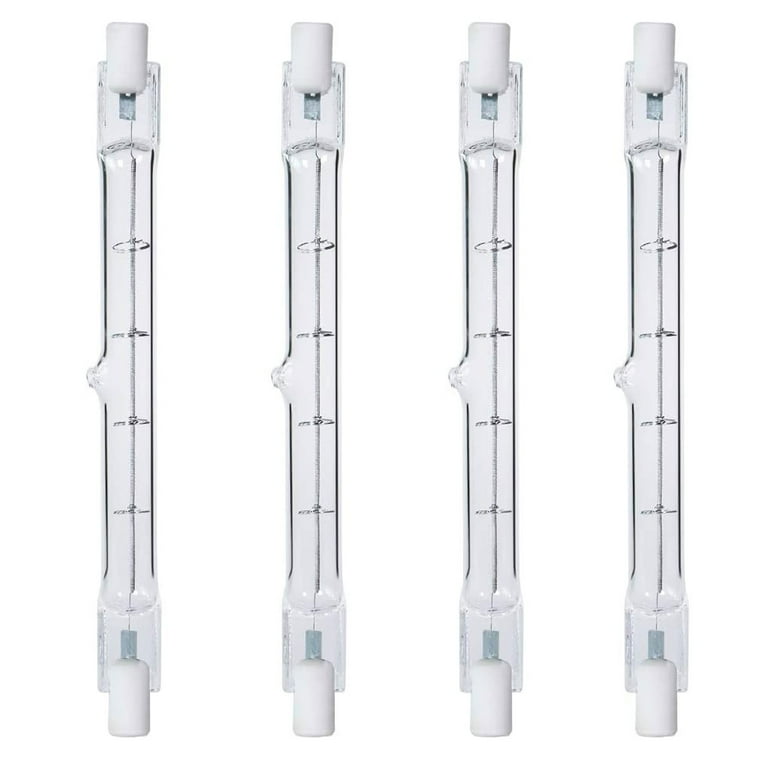 4 X Halogen J Type 500W 500 Watt T3 120V R7S 118MM Double Ended Bulb Light 4.75