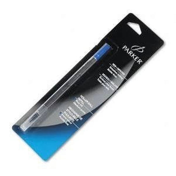 4 X Parker Rollerball Pen Refill, Medium Tip, Blue Ink (PAR30225)