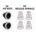 4 x QUICK RELEASE Bike Wheel SKEWER SPRING + 2 x M5 NUT Screw Nut Axle