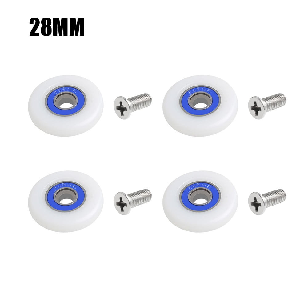 4 X Replacement Shower Door Roller Runner Wheels 26/27/28/29mm Wheel ...