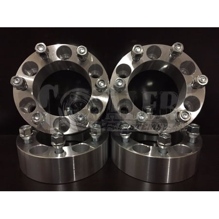 4 X Suburban Silverado 1500 Tahoe 2" Chevy 6 Lug Wheel Adapters Spacers Studs