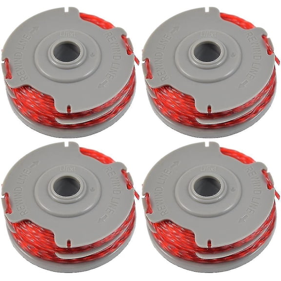 4 X Trimmer Strimmer Spool Amp; Line Double Autofeed Compatible Flymo Fly021