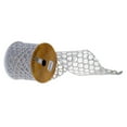 thumbnail image 1 of 4"X10Y Silver Glitter Sequin Net Ribbon, 1 of 1