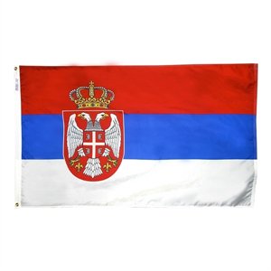 4'X6' SERBIA NYLON FLAG CH&G