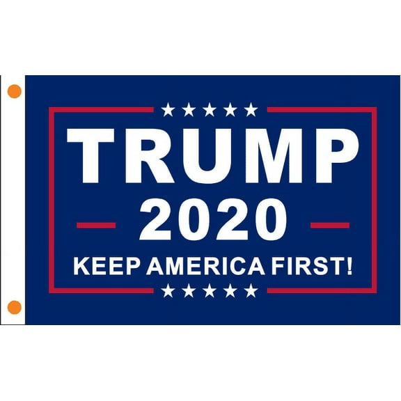 4'X6' TRUMP 2020 KAG BLUE KEEP AMERICA FIRST DOUBLE SIDED FLAG 100D ROUGH TEX