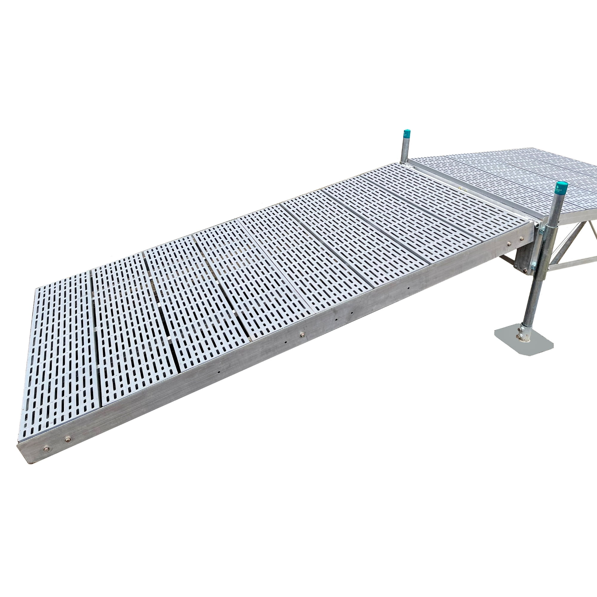 Patriot Docks 4'x8' Truss Frame Shore Ramp Kit with Poly Deck - Walmart.com