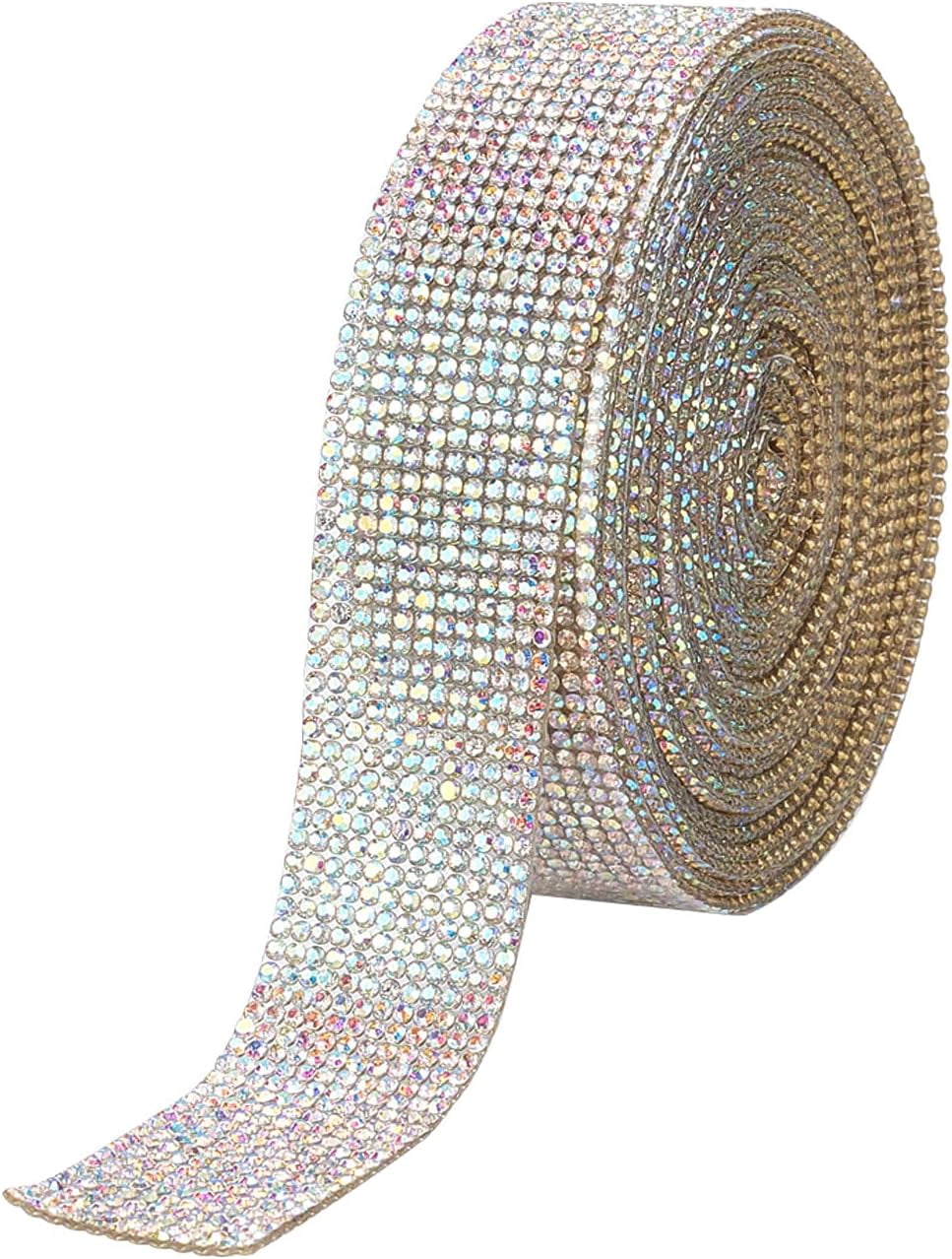 4 Yards Roll Hotfix Rhinestone Sheet Bling Rhinestone Mesh Net Banding ...
