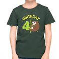 thumbnail image 1 of 4 Year Old Birthday Boy Shirt Sloth 4th Birthday Outfit Boys Birthday Shirt Boy Happy Birthday Shirt, 1 of 8