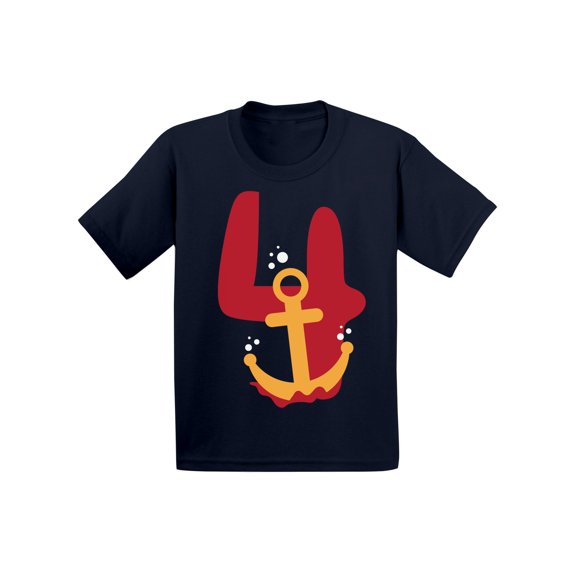 4 Years Old Kids Outfit Anchor Four 2T Shirts 3T Clothes 4 Years Old Baby Boy Outfit Anchor 4-5T Tshirt Toddler Shirts for 4 Years Old Baby Girl