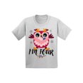 thumbnail image 1 of 4 Years Old Kids Outfit Owl Four 2T Shirts 3T Clothes 4 Years Old Baby Boy Outfit Cute Owl I'm Four 4-5T Tshirt Toddler Shirts for 4 Years Old Baby Girl, 1 of 4