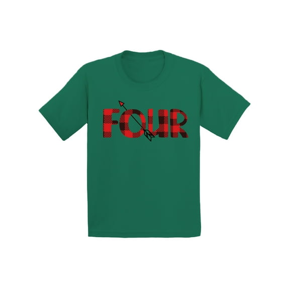 4 Years Old Kids Outfit Red Four 2T Shirts 3T Clothes 4 Years Old Baby Boy Outfit Red Four 4-5T Tshirt Toddler Shirts for 4 Years Old Baby Girl