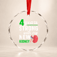 4 Years Strong Kidney Transplant Survivor Recipient Glass Ornament ...