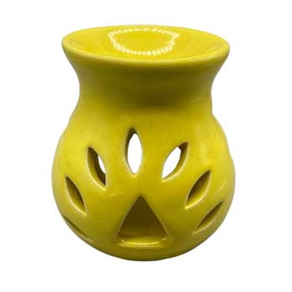 4" Yellow Ceramic oil diffuser