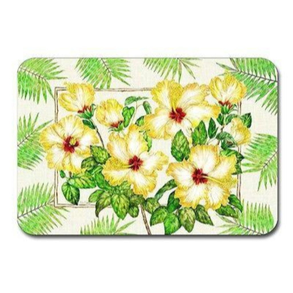 4 Yellow Hibiscus Placemats