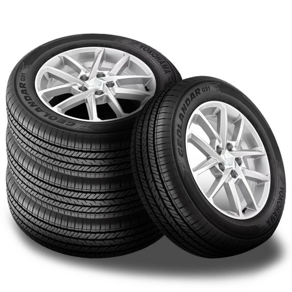 4 Yokohama Geolandar G91F / FV 225/55R17 95H All Season Truck SUV CUV Tires 110193237 / 225/55/17 / 2255517