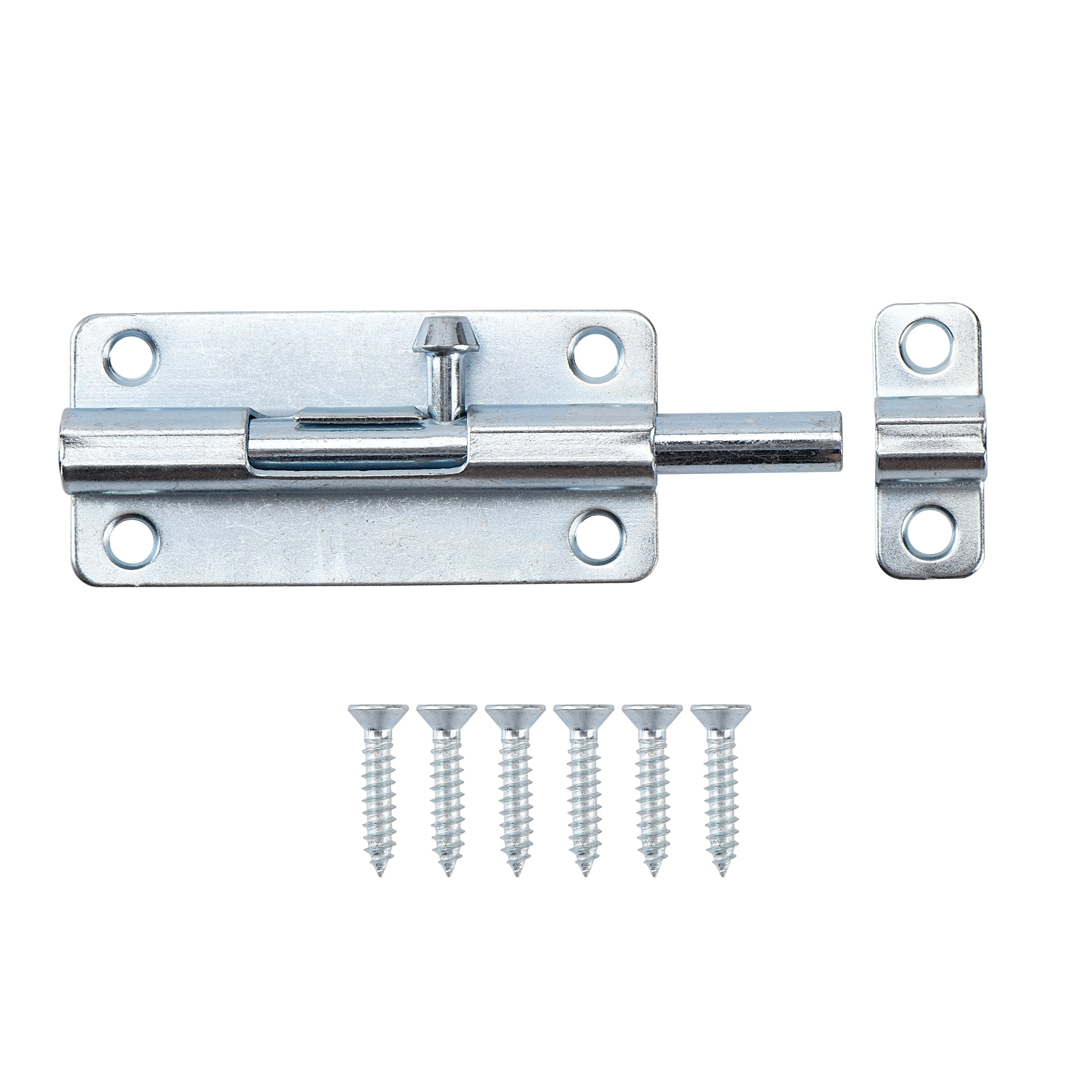 4 in. Barrel Bolt, Zinc Plated, 1 Pack