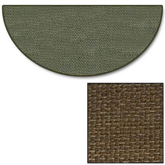 4' Guardian Half Round Rug - Brown