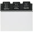4by6Inch Recipe Box Dividers