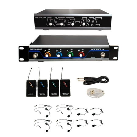 4 channel wireless microphone/USB interface package