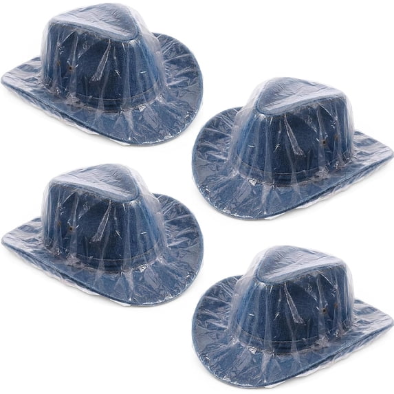 4 count Cowboy Hat Cover, Unisex Cowboys Hats Covers Transparent Cowboy ...