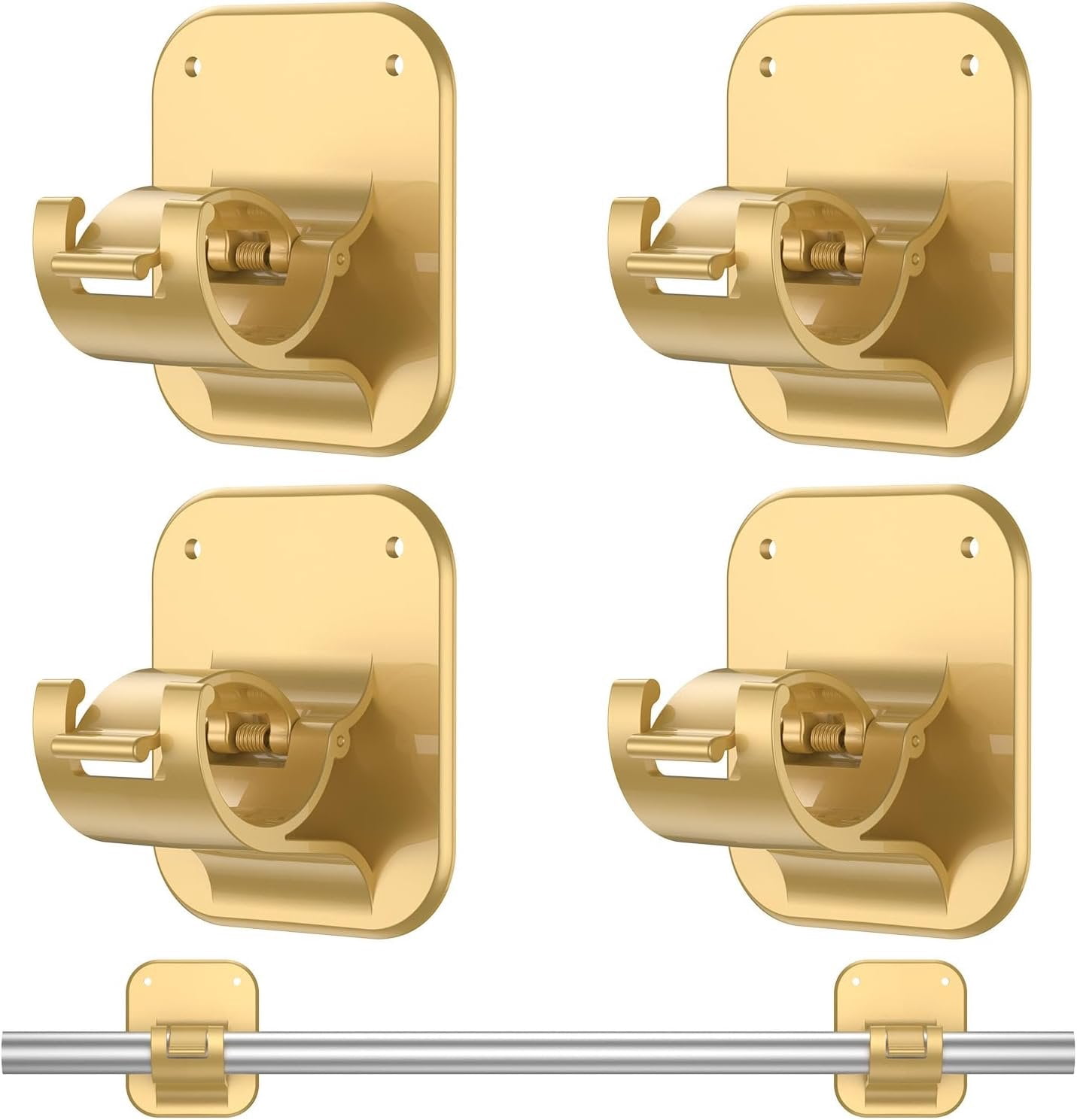 Renter Friendly Curtain Rod Holdernull