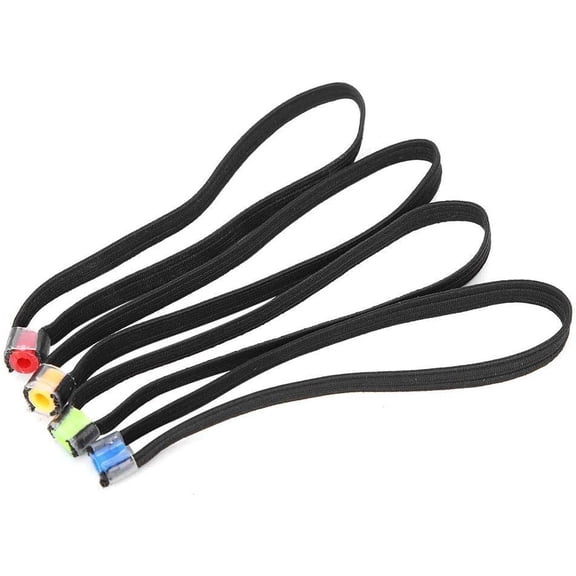4 count Fishing Tippet Ring Elastic Fabric Fishing Tippet Spool Ring Fish Wire Loop Tackle Accessory