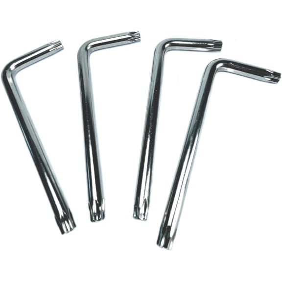 4 count T40 Torx Bit T40 Anti Tamper Proof Torx Key Bit Wrench,T 40 torx key set,allen key drill bit set L-Shape,S2 Steel tamper proof torx bit set