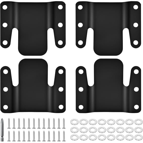 4 count Universal Sectional Sofa Interlocking, Sectional Couch Connectors,Sofa Connector Bracket