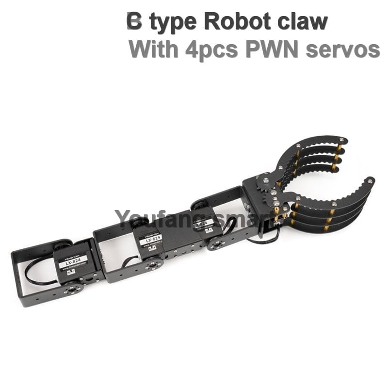 4 dof Robot Claw Clamp PWN/BUS Servo 500g Load Mechanical Arm For ESP32 ...