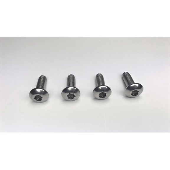 4 ea 1987 to 2006 Jeep Wrangler STAINLESS STEEL YJ and TJ Front Bumper Torx Bolt Set