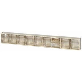 Quantum Storage Systems 9 Compartment Tip Out Bin RQTB309GY - Storage Box - 4 Pack