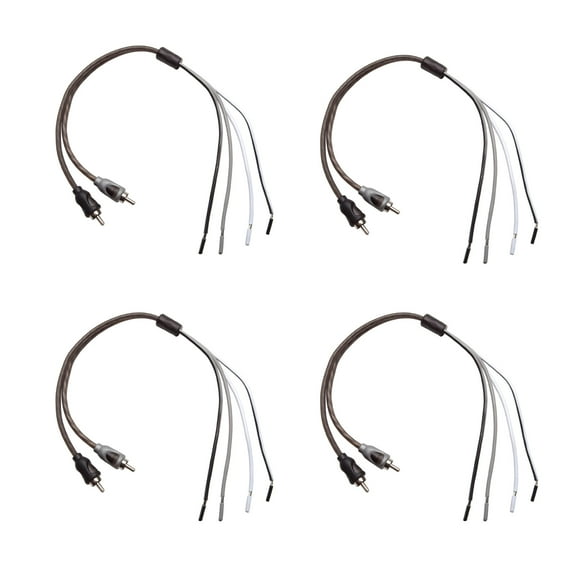 4 each Rockford Fosgate RFI2SW High to Low Level Male RCA Converter Adapters