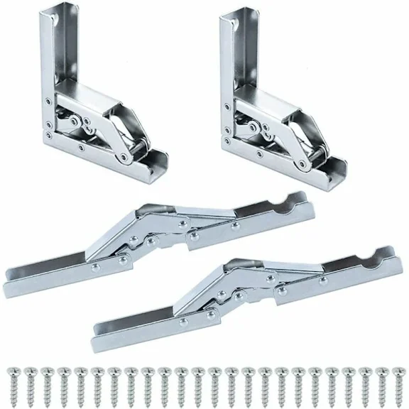 4 folding hinges 90 degree folding shelf hinges 180 degree full or half overlay