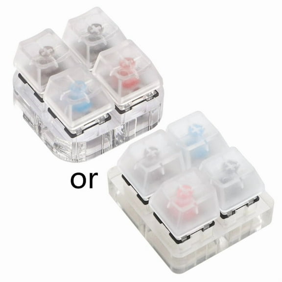 4 for Key Caps Testing Tool M Switches Keyboard Tester Kit Clear Keycaps Sampler PCB Mechanical Keyboard