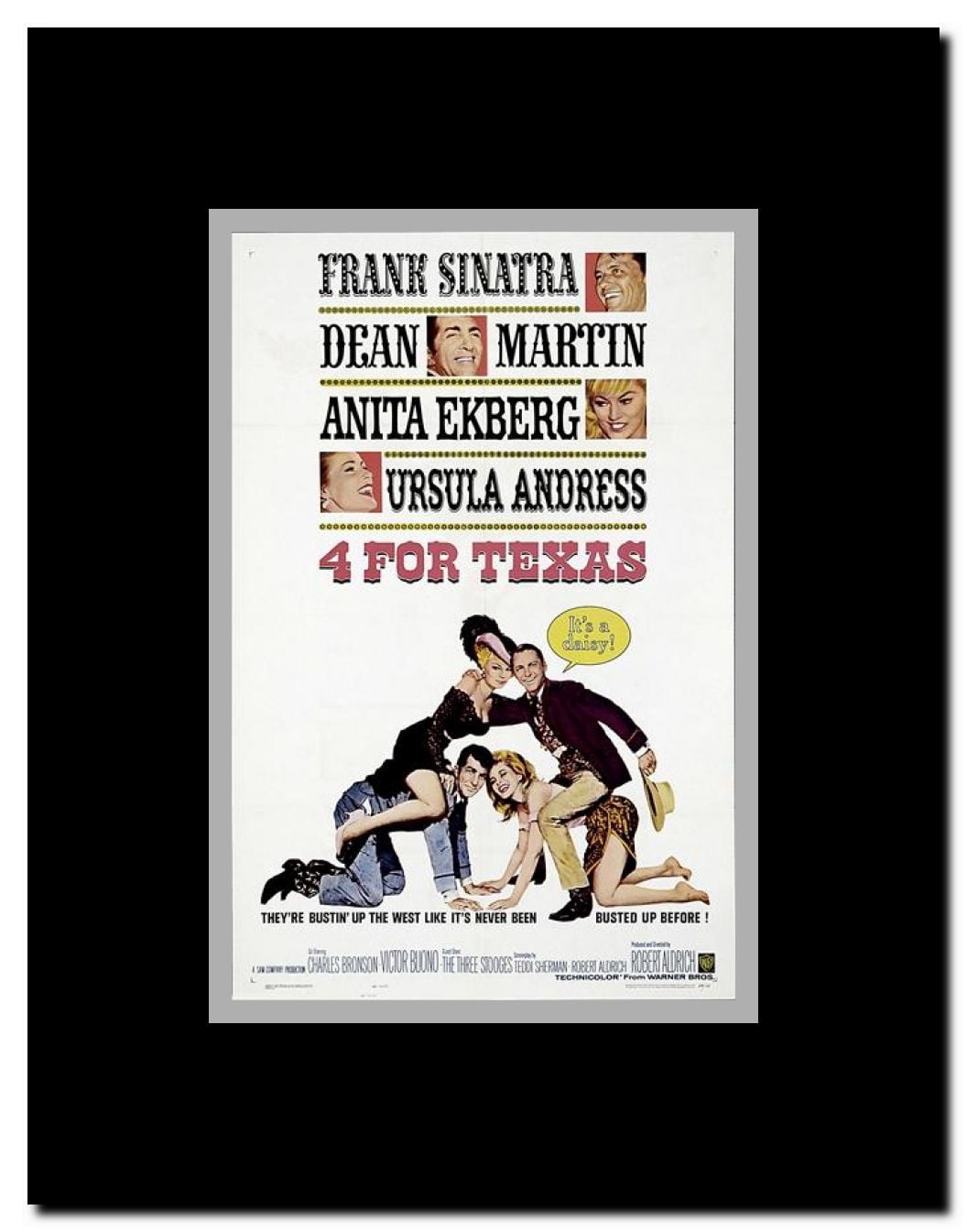 4 for Texas Framed Movie Poster