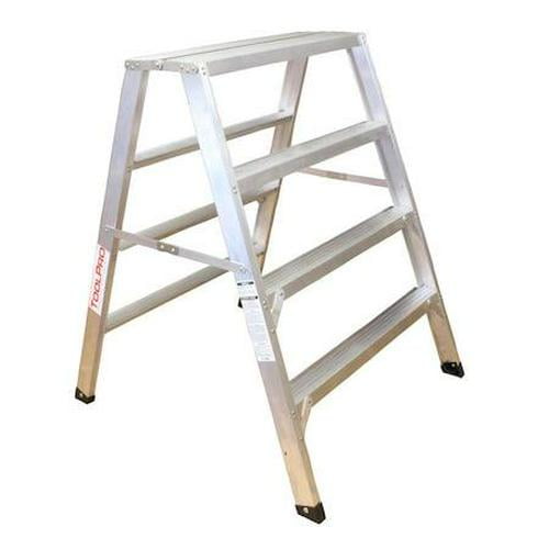 4 ft. Aluminum Flat-Top Sawhorse Ladder