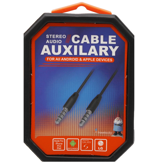 4 ft Audio Aux Cable Black, Durable Cord for Car Stereo, Speakers, DJ Setups, Guitar Amps, TVs, Reliable Sound Connection, Quality Electronics Accessory, Black