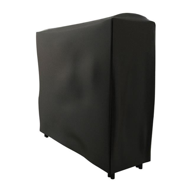4-Foot Black Heavy-Duty Polyester Firewood Log Rack Cover