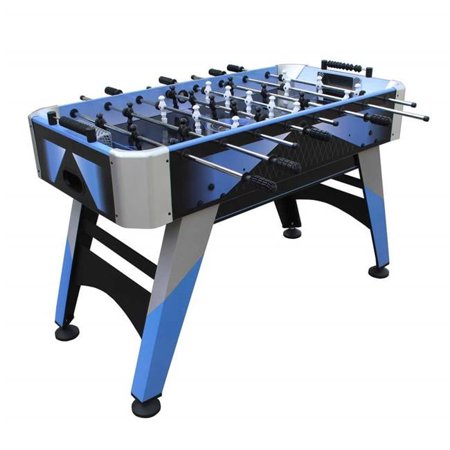 4 ft. Blueridge Foosball Table, Blue, Silver & Black