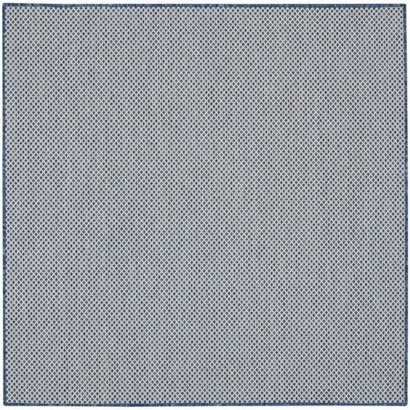 4 ft. Bone Geometric Power Loom Square Area Rug - Bone - 4 ft.