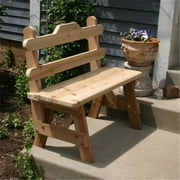 4 ft. Cedar Tab Back Bench
