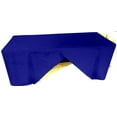 thumbnail image 1 of 4' ft Fitted Polyester Tablecloth SLIT BACK TableCover Trade show Booth 18 COLOR", (Color: Royal Blue), 1 of 2