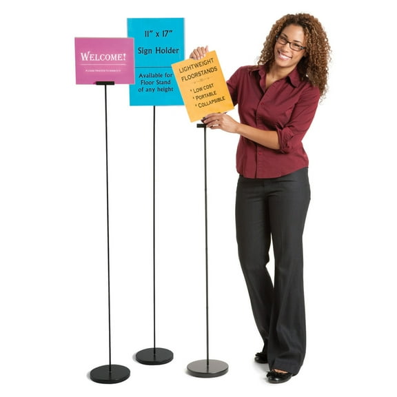 4 ft. Floor Stand for 8.5 x 11 signs