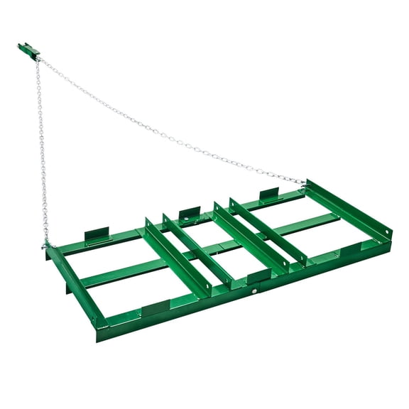 4 ft Heavy Tow Behind Drag Harrow, Adjustable Bars & 72" Chain, Landscape Rake for ATV UTV Tractor