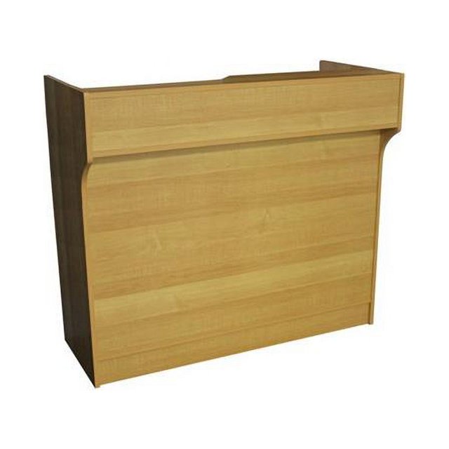 4 ft. Ledgetop Counter Well Top Register Stand, Black