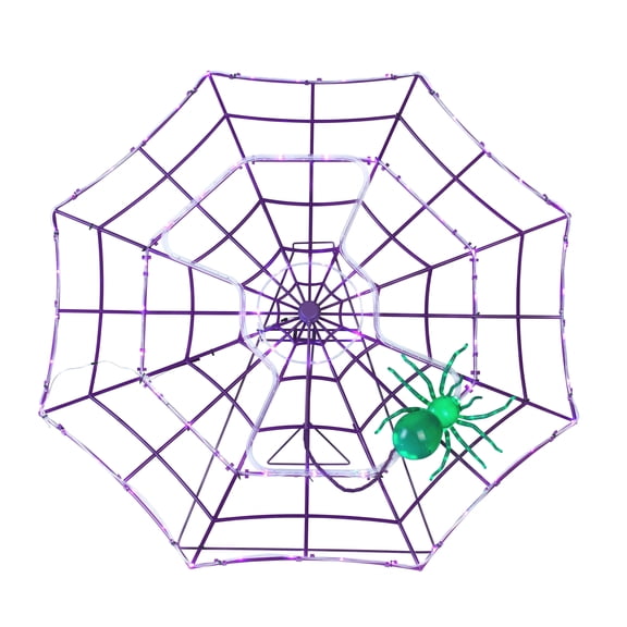 Mr. Halloween 4 ft. Outdoor Animated Spider Web - Purple Web