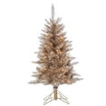 thumbnail image 1 of 4 ft. Pre Lit Clear Incandescent Rose Gold Tuscany Tinsel Tree, 1 of 3