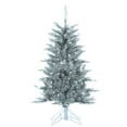 thumbnail image 1 of 4 ft. Pre  Lit Clear Incandescent Silver Tuscany Tinsel Tree, 1 of 4