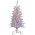 thumbnail image 1 of 4 ft. Pre Lit Clear Incandescent White Tiffany Tinsel Tree, 1 of 6